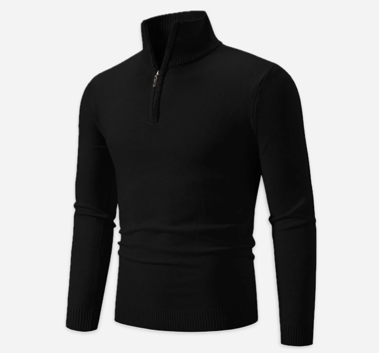 THE SIENNA QUATER-ZIP TURTLENECK