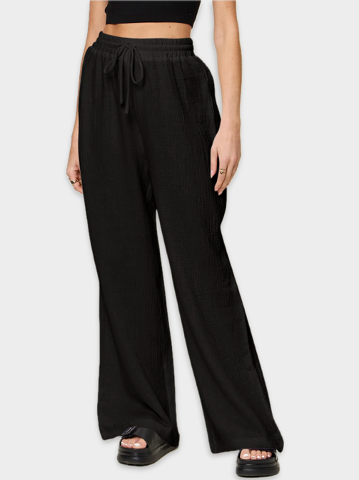 THE RELAXED COTTON WIDE PANTS